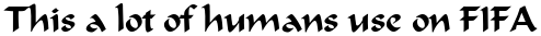 This a lot of humans use on FIFA